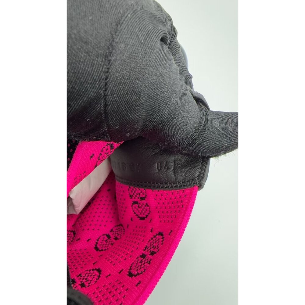 Gucci Women’s Dali Soft Technical GG Jersey Leather Boots Black Fuchsia Sz37 - Picture 8 of 10